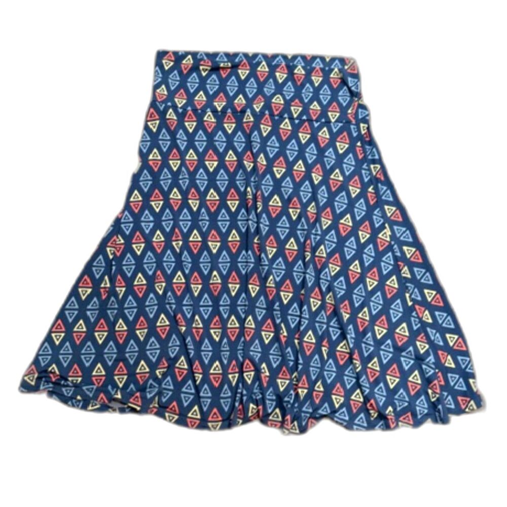 LuLaRoe  Azure Geometric Print Skirt Size XL Aline
